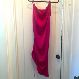 Pink Satin like Dress